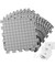 Mr. Pen- Blocking Mats for Knitting & Crochet Projects, 12" x 12", 9 Pack with 150 pcs T-Pins, Gray Aligned Grid Knitting Blocking Mats and Pins, Water & Heat Resistant